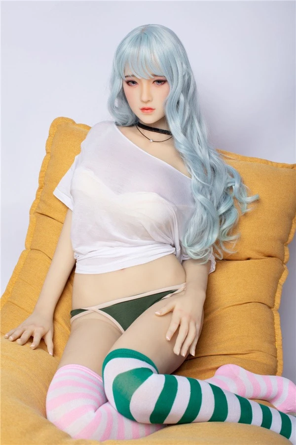 ギャラクシードール ジャネット 160cm 見事な青い髪のセックスドール、アメリカンウェアハウスから無料ボーナスの2つ目のヘッド付きで入手可能