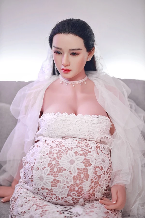 JY Doll Debbie - 交換可能なヘッドを備えた160cmの美しいアジアの妊娠中のセックス人形
