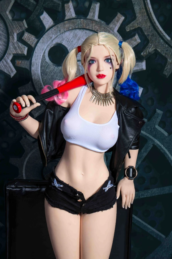 特別オファー: 色白のピエロ女性人形 ハーレイ・クイン 168cm