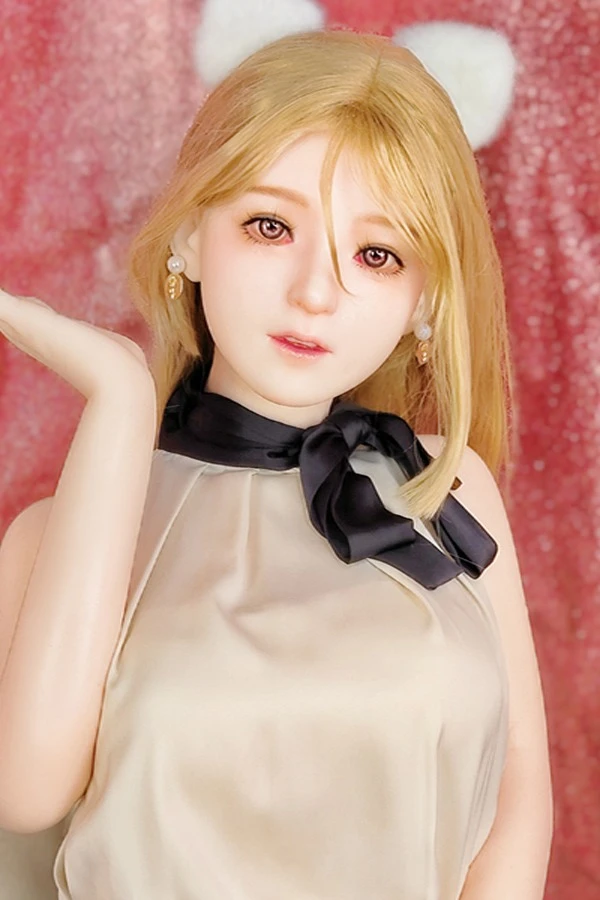 MOZU ドールのレビュー - 可愛い金髪コラ 145cm セックスドール（無料衣装付き）