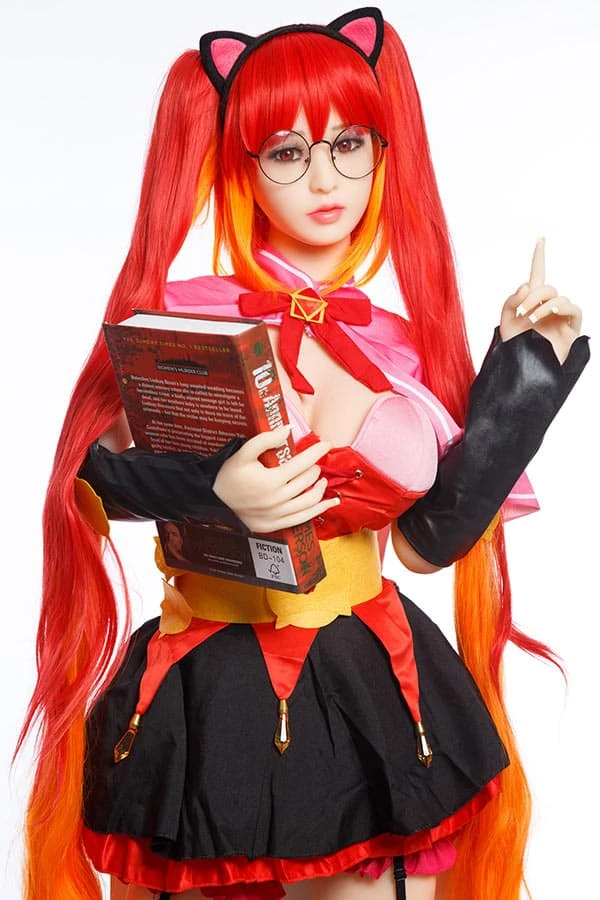 Aibei Doll が究極の日本アニメ赤毛コンパニオン Tessie 158cm を無料の第 2 ヘッド付きで発表