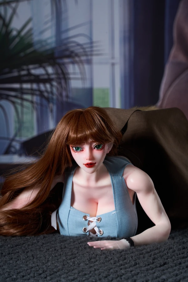 MRL DOLL - スローン: 無料の服と尻尾が付いた 30cm の巨乳筋肉猿セックス人形